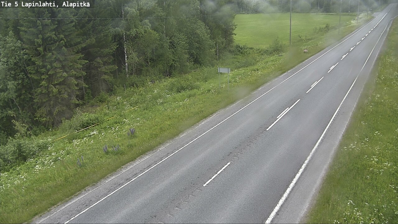 Weather Camera Image Road 5 Lapinlahti, Alapitkä, Lapinlahti, Pohjois-Savo