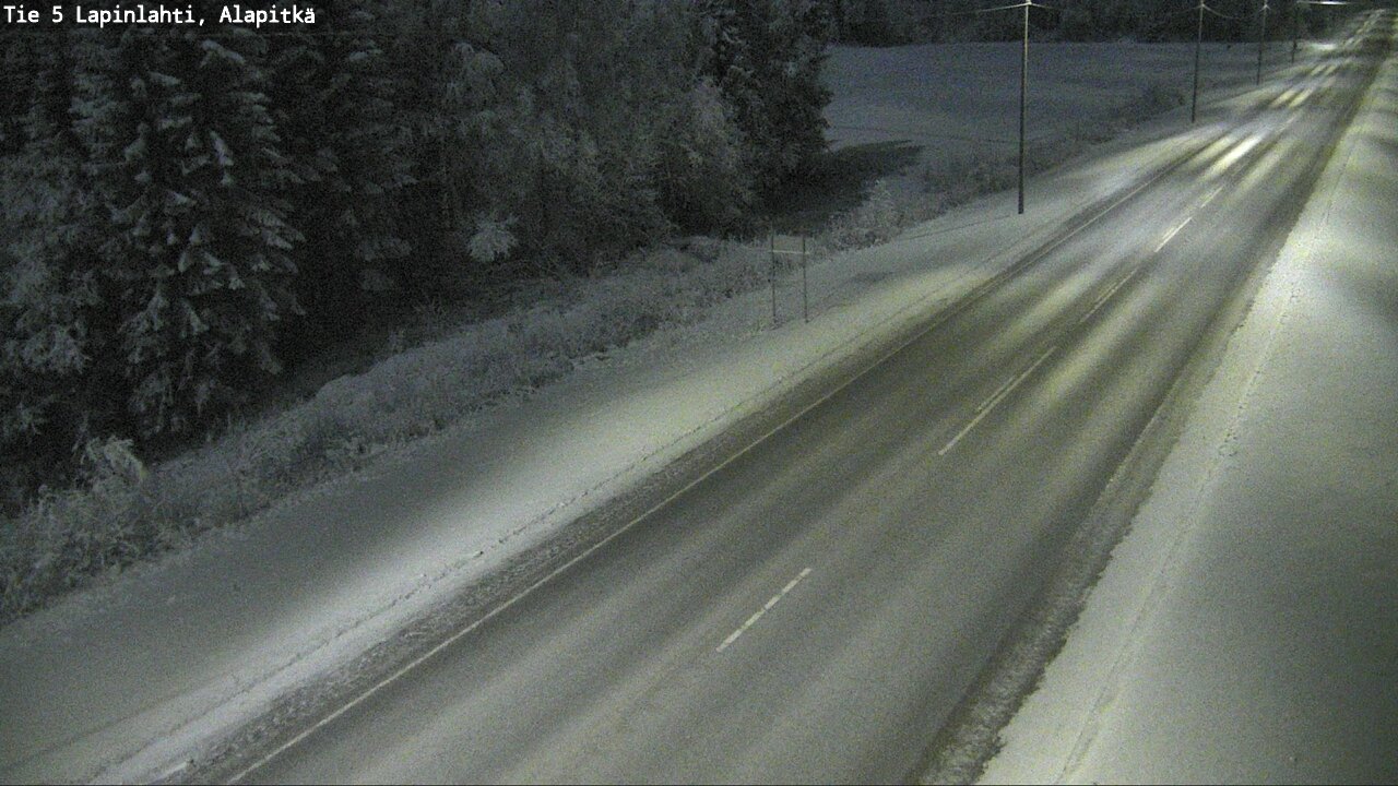 Weather Camera Image Road 5 Lapinlahti, Alapitkä, Lapinlahti, Pohjois-Savo