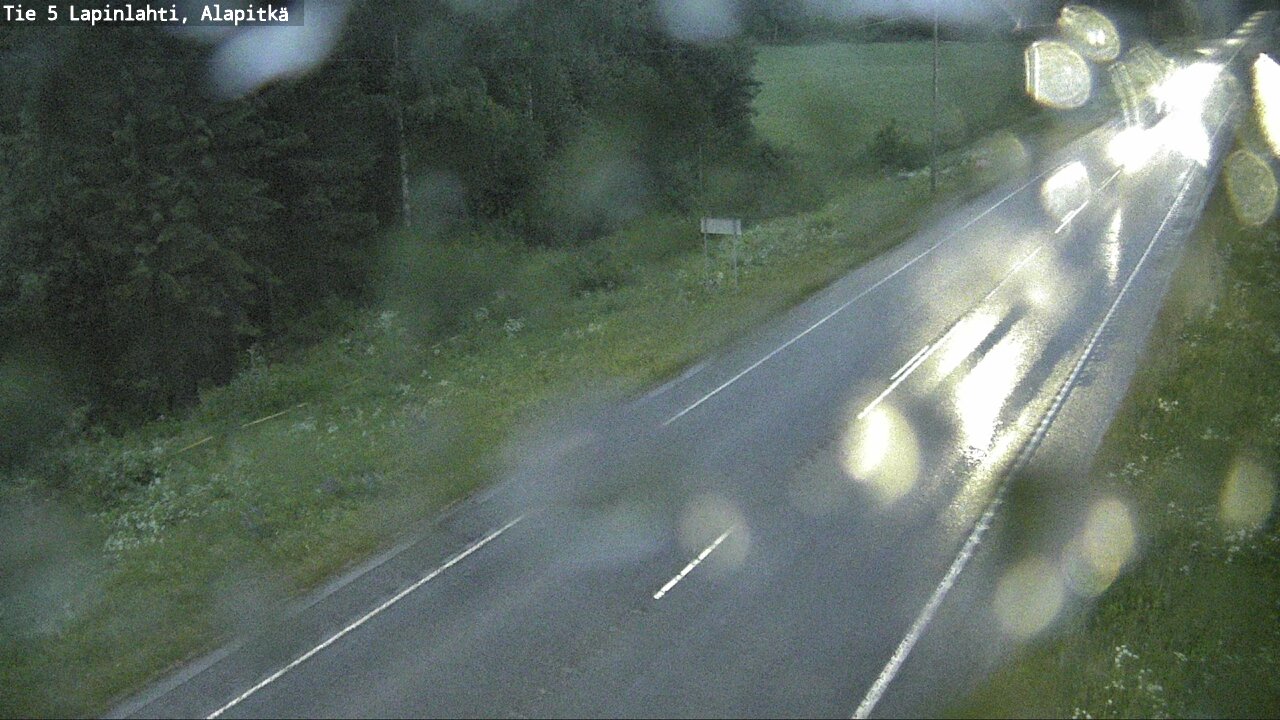 Weather Camera Image Road 5 Lapinlahti, Alapitkä, Lapinlahti, Pohjois-Savo