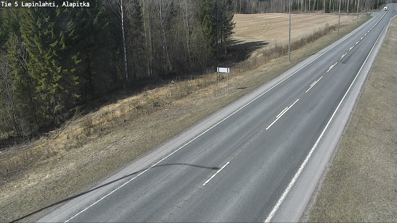 Weather Camera Image Väg 5 Lapinlax, Alapitkä, Lapinlahti, Pohjois-Savo