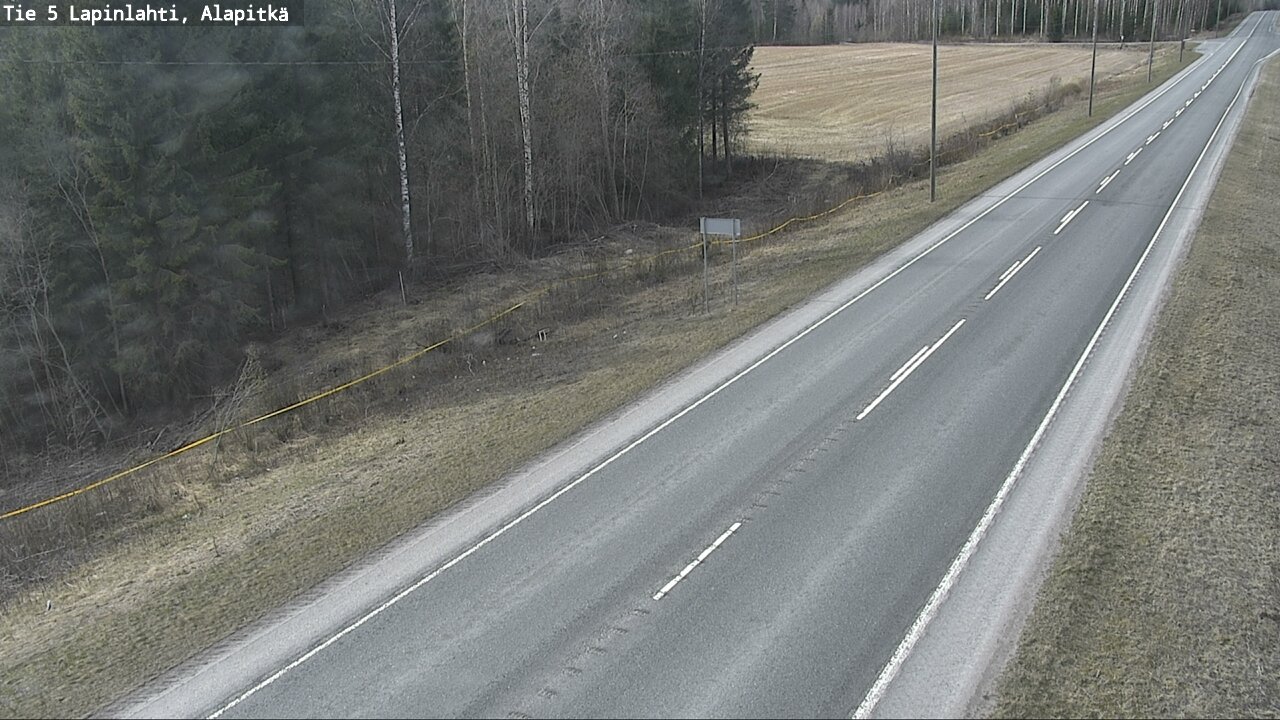 Weather Camera Image Väg 5 Lapinlax, Alapitkä, Lapinlahti, Pohjois-Savo