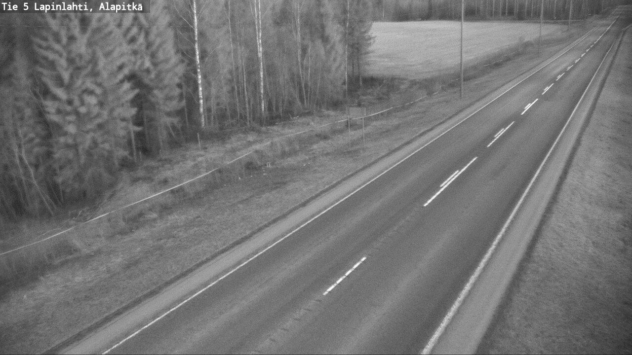Weather Camera Image Väg 5 Lapinlax, Alapitkä, Lapinlahti, Pohjois-Savo