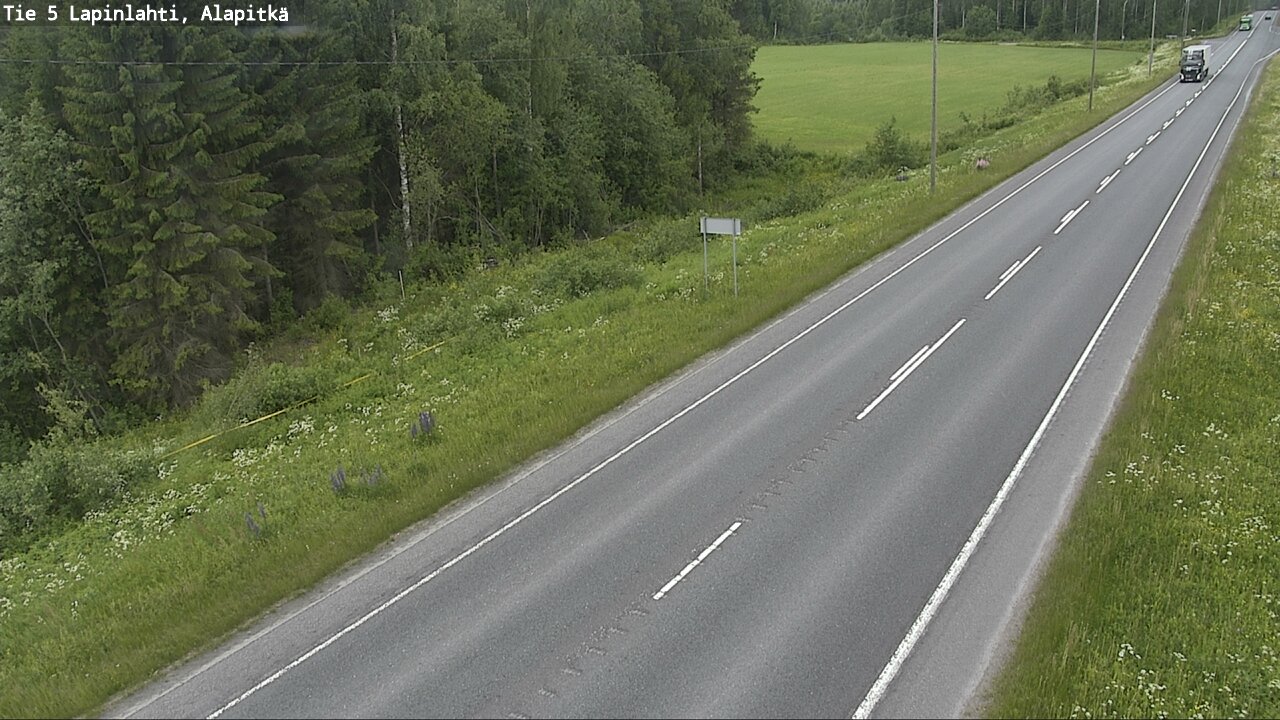 Weather Camera Image Road 5 Lapinlahti, Alapitkä, Lapinlahti, Pohjois-Savo