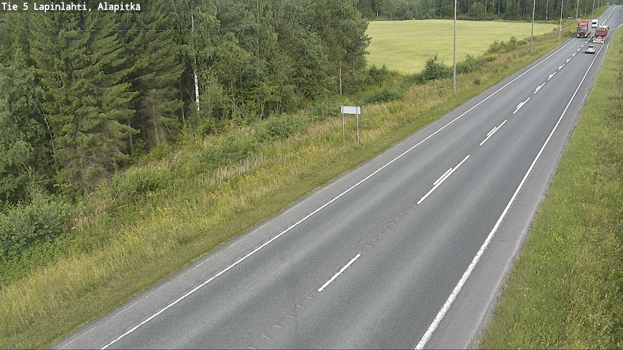 Weather Camera Image Road 5 Lapinlahti, Alapitkä, Lapinlahti, Pohjois-Savo