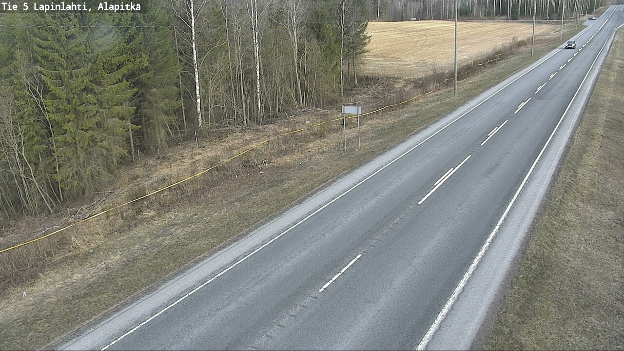 Weather Camera Image Väg 5 Lapinlax, Alapitkä, Lapinlahti, Pohjois-Savo