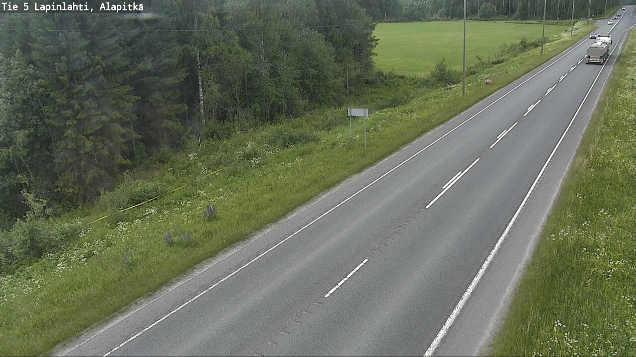 Weather Camera Image Road 5 Lapinlahti, Alapitkä, Lapinlahti, Pohjois-Savo