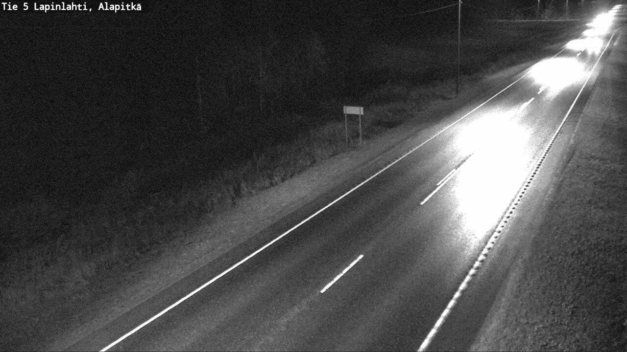 Weather Camera Image Väg 5 Lapinlax, Alapitkä, Lapinlahti, Pohjois-Savo