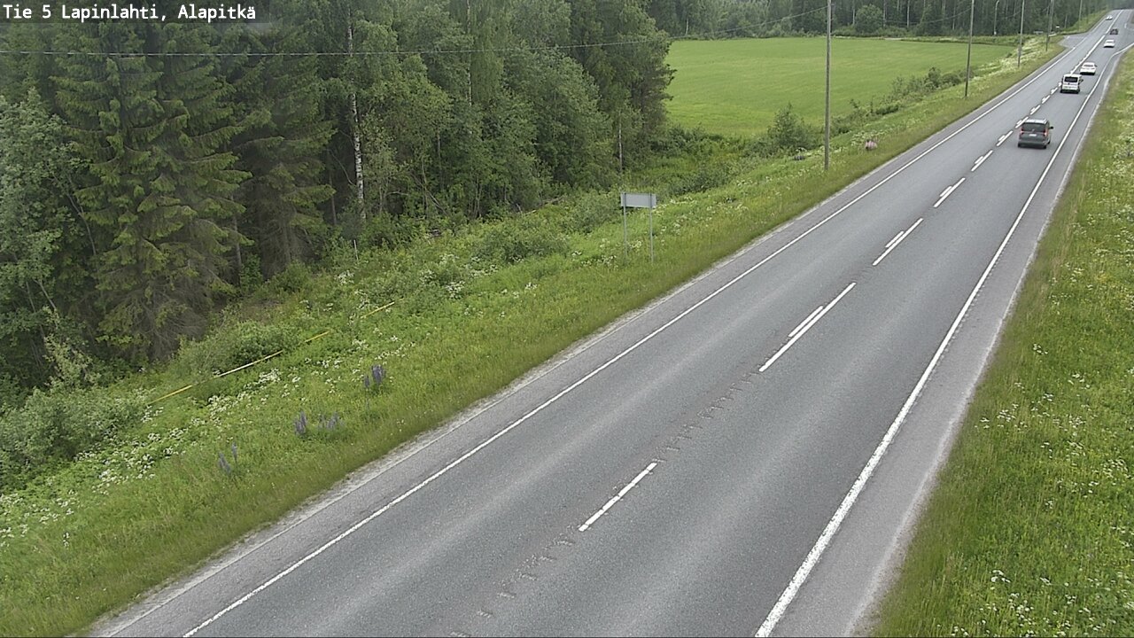 Weather Camera Image Road 5 Lapinlahti, Alapitkä, Lapinlahti, Pohjois-Savo