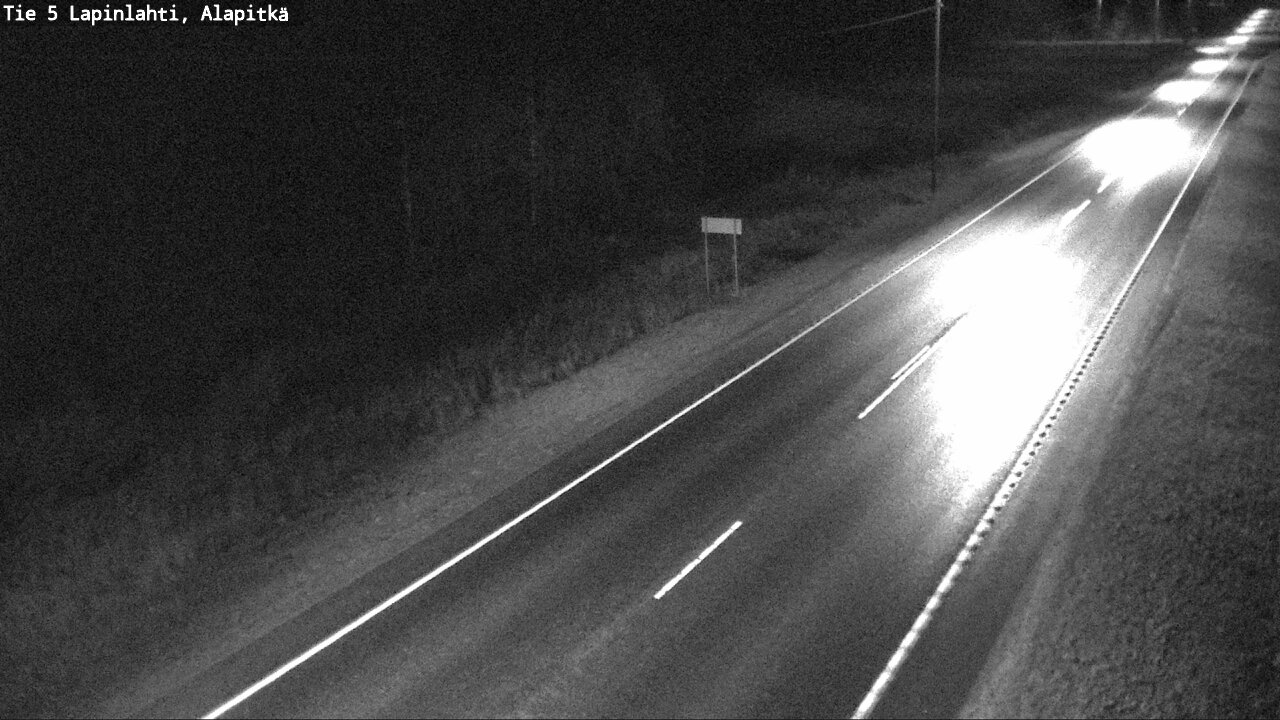 Weather Camera Image Väg 5 Lapinlax, Alapitkä, Lapinlahti, Pohjois-Savo