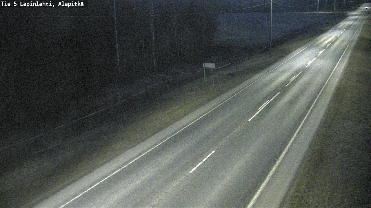 Weather Camera Image Väg 5 Lapinlax, Alapitkä, Lapinlahti, Pohjois-Savo