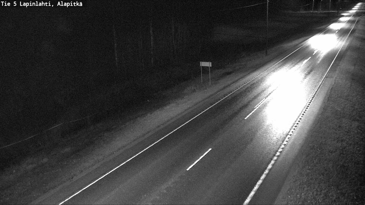 Weather Camera Image Road 5 Lapinlahti, Alapitkä, Lapinlahti, Pohjois-Savo