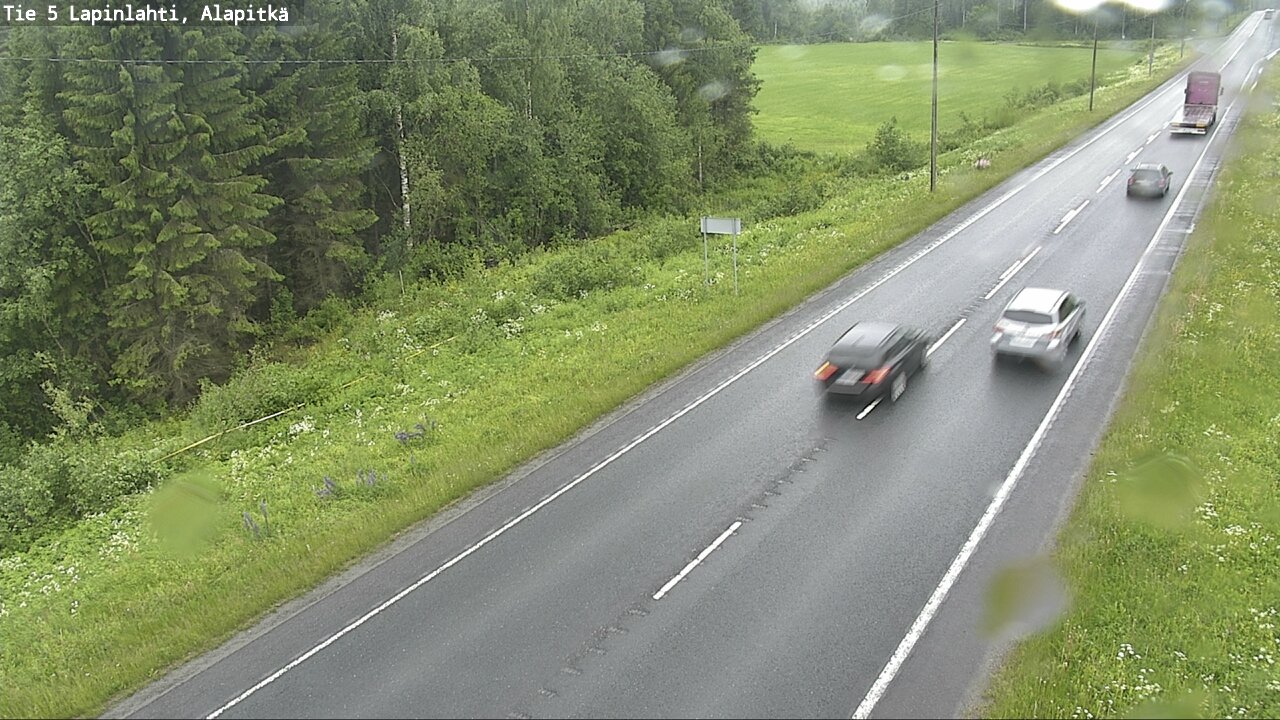 Weather Camera Image Väg 5 Lapinlax, Alapitkä, Lapinlahti, Pohjois-Savo