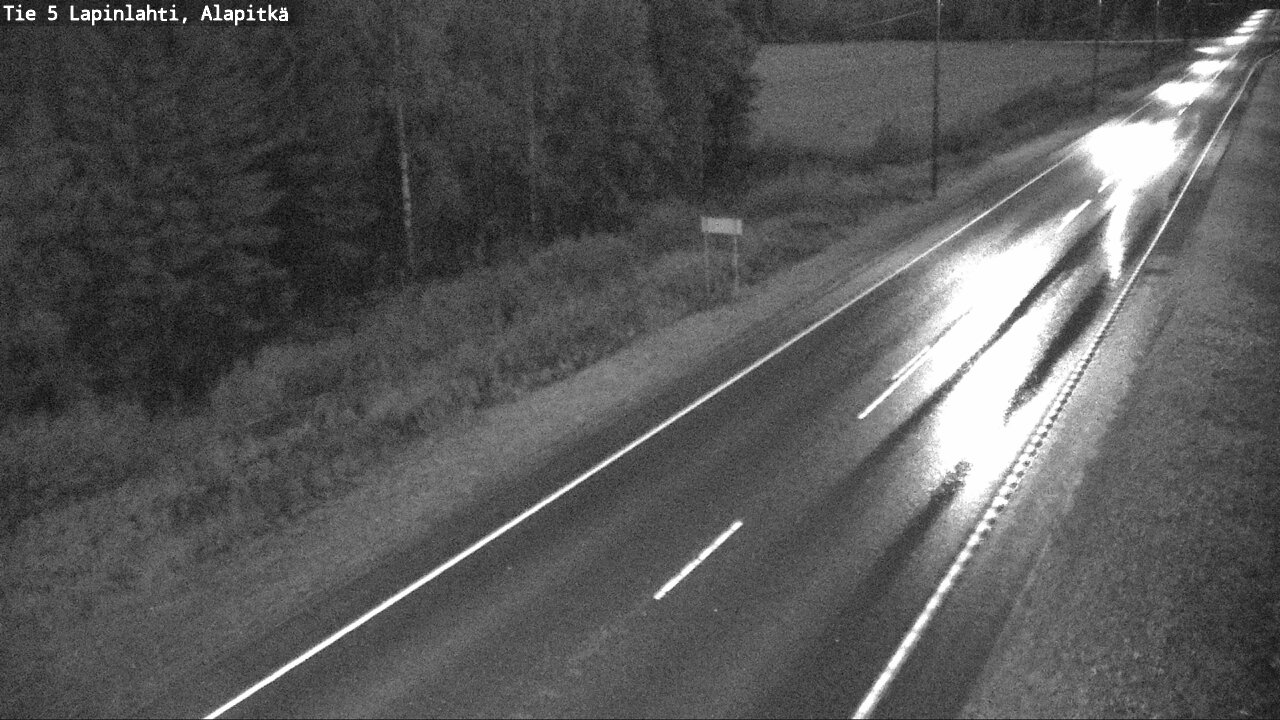 Weather Camera Image Väg 5 Lapinlax, Alapitkä, Lapinlahti, Pohjois-Savo