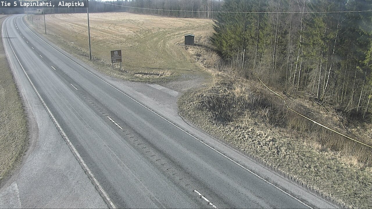 Weather Camera Image Väg 5 Lapinlax, Alapitkä, Lapinlahti, Pohjois-Savo