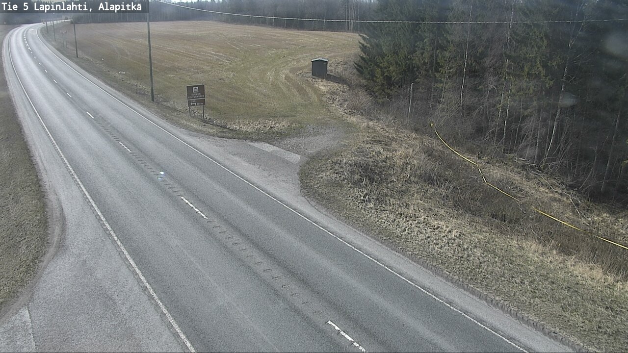 Weather Camera Image Väg 5 Lapinlax, Alapitkä, Lapinlahti, Pohjois-Savo