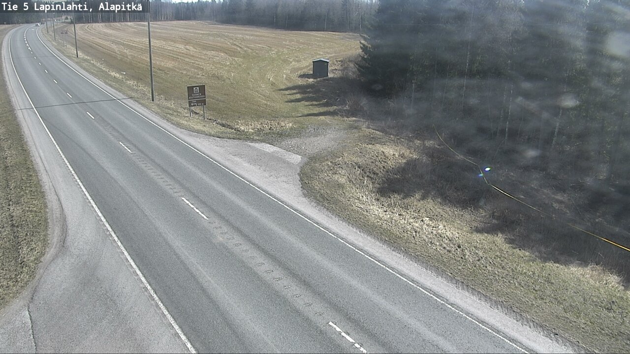 Weather Camera Image Väg 5 Lapinlax, Alapitkä, Lapinlahti, Pohjois-Savo
