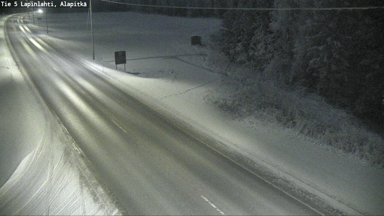 Weather Camera Image Road 5 Lapinlahti, Alapitkä, Lapinlahti, Pohjois-Savo