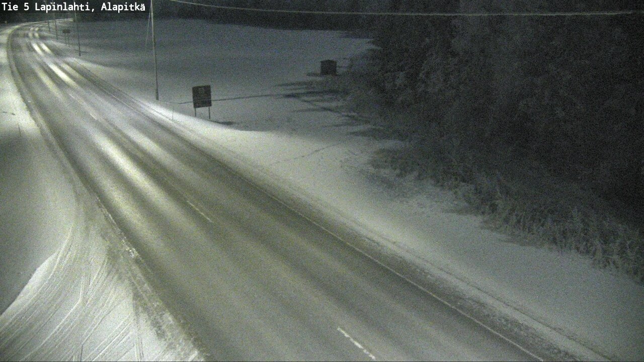 Weather Camera Image Road 5 Lapinlahti, Alapitkä, Lapinlahti, Pohjois-Savo