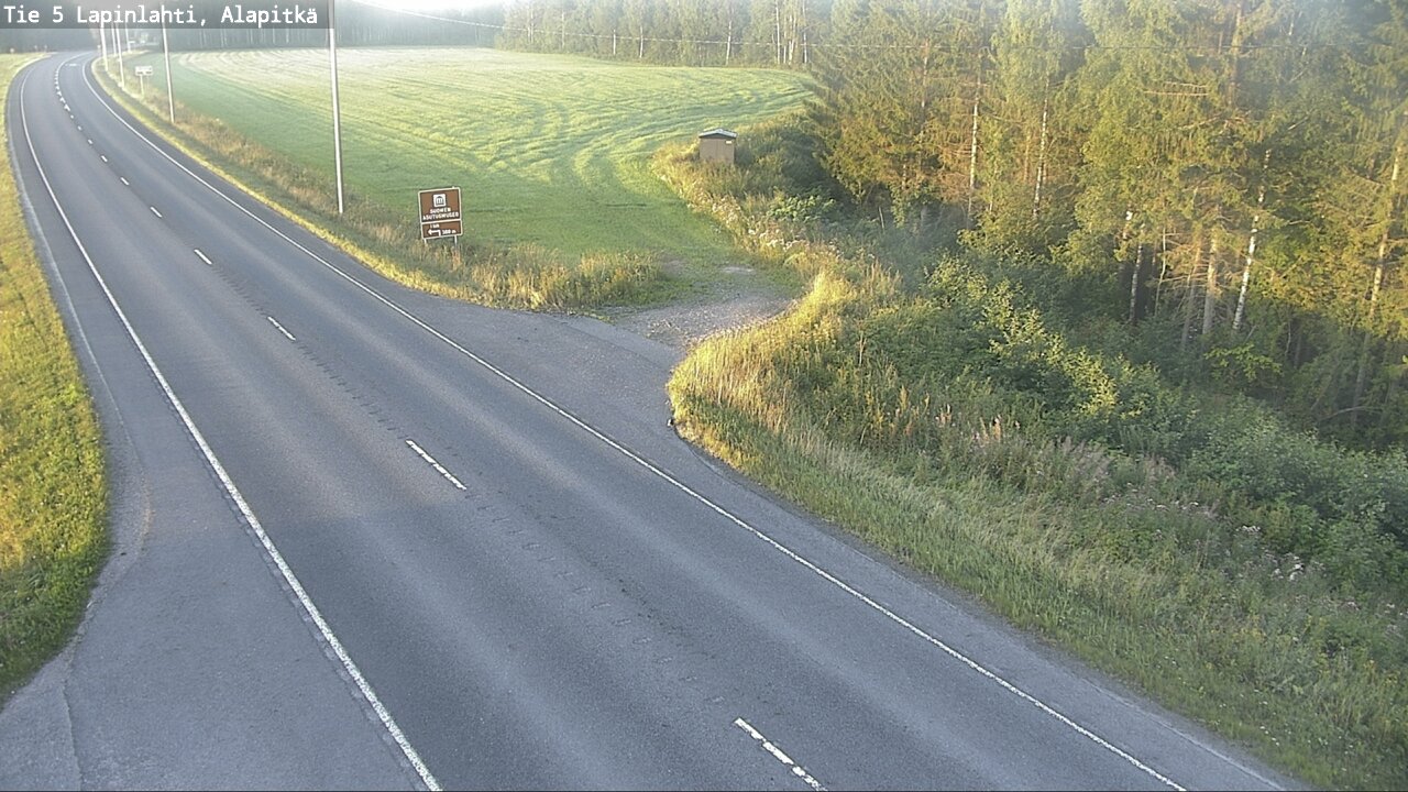 Weather Camera Image Road 5 Lapinlahti, Alapitkä, Lapinlahti, Pohjois-Savo