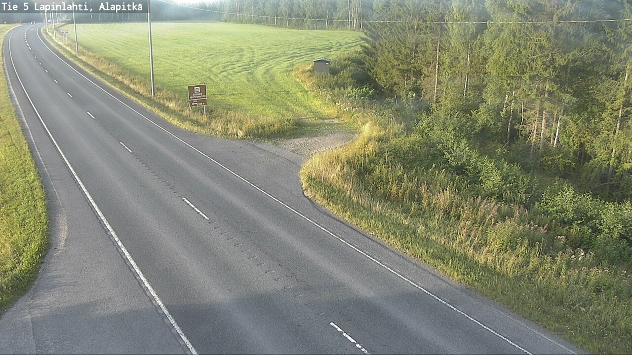 Weather Camera Image Road 5 Lapinlahti, Alapitkä, Lapinlahti, Pohjois-Savo
