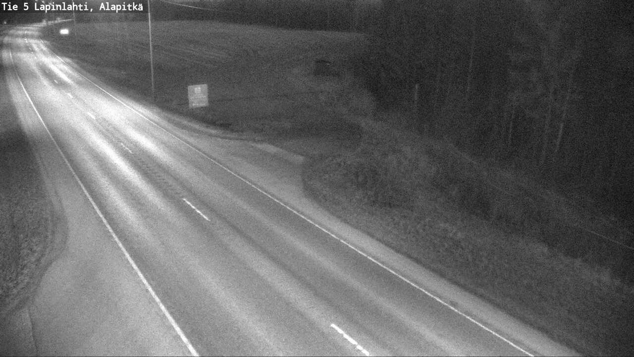 Weather Camera Image Väg 5 Lapinlax, Alapitkä, Lapinlahti, Pohjois-Savo