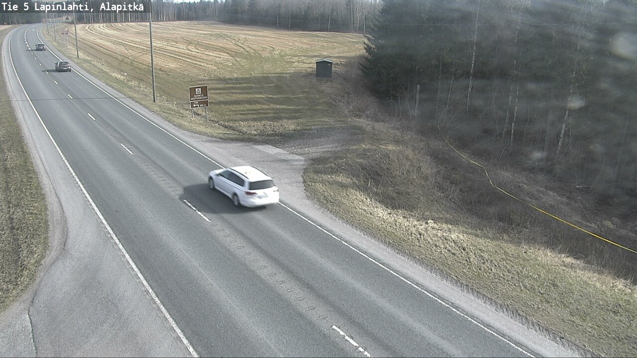 Weather Camera Image Väg 5 Lapinlax, Alapitkä, Lapinlahti, Pohjois-Savo