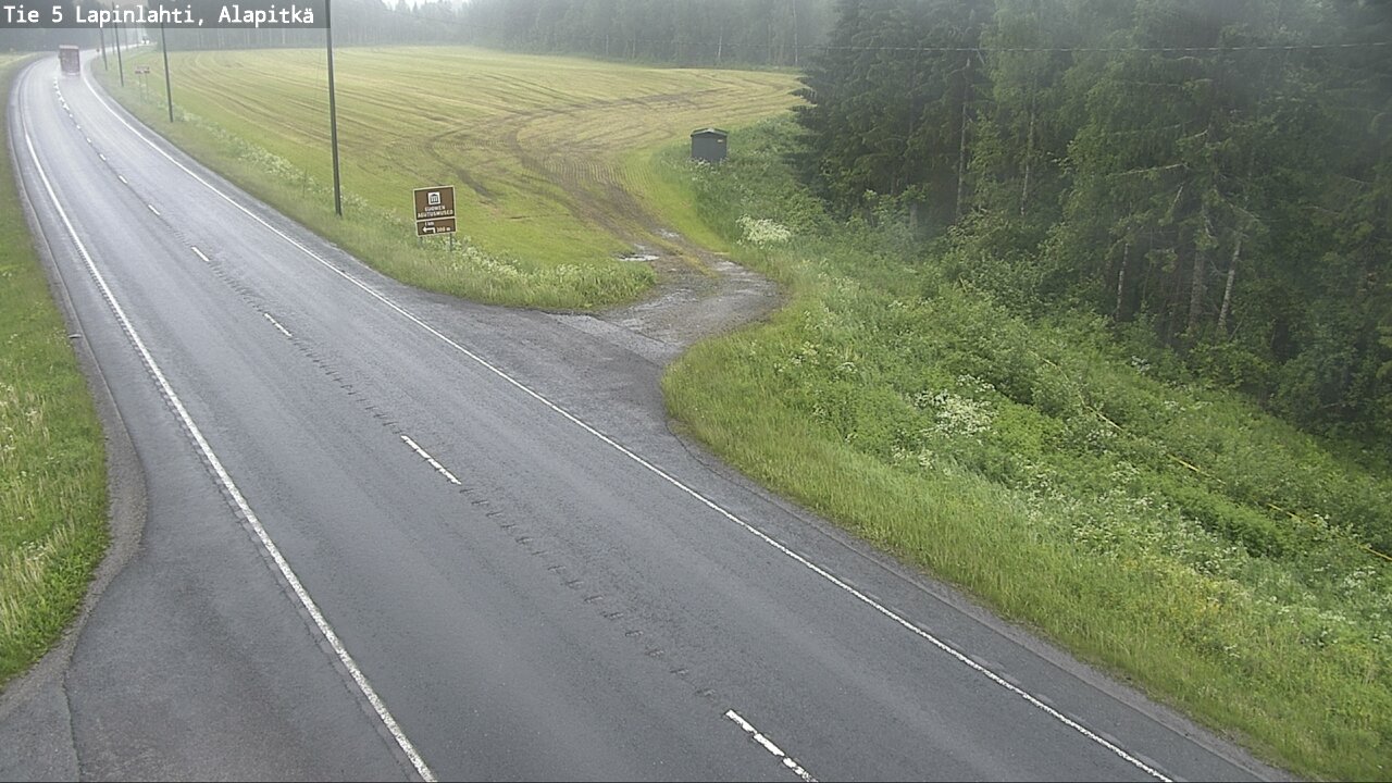 Weather Camera Image Väg 5 Lapinlax, Alapitkä, Lapinlahti, Pohjois-Savo