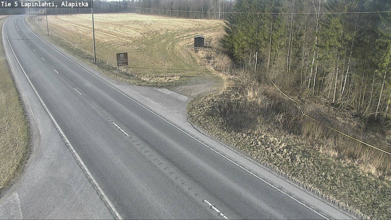 Weather Camera Image Road 5 Lapinlahti, Alapitkä, Lapinlahti, Pohjois-Savo