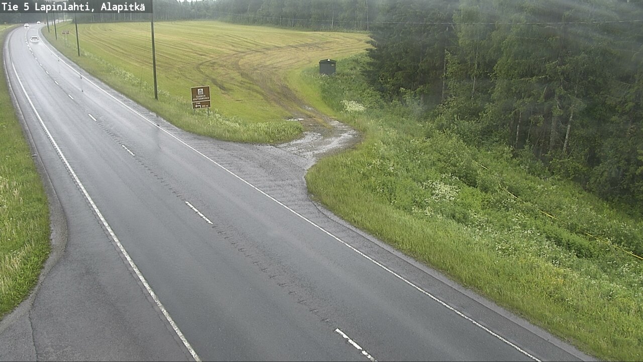Weather Camera Image Väg 5 Lapinlax, Alapitkä, Lapinlahti, Pohjois-Savo