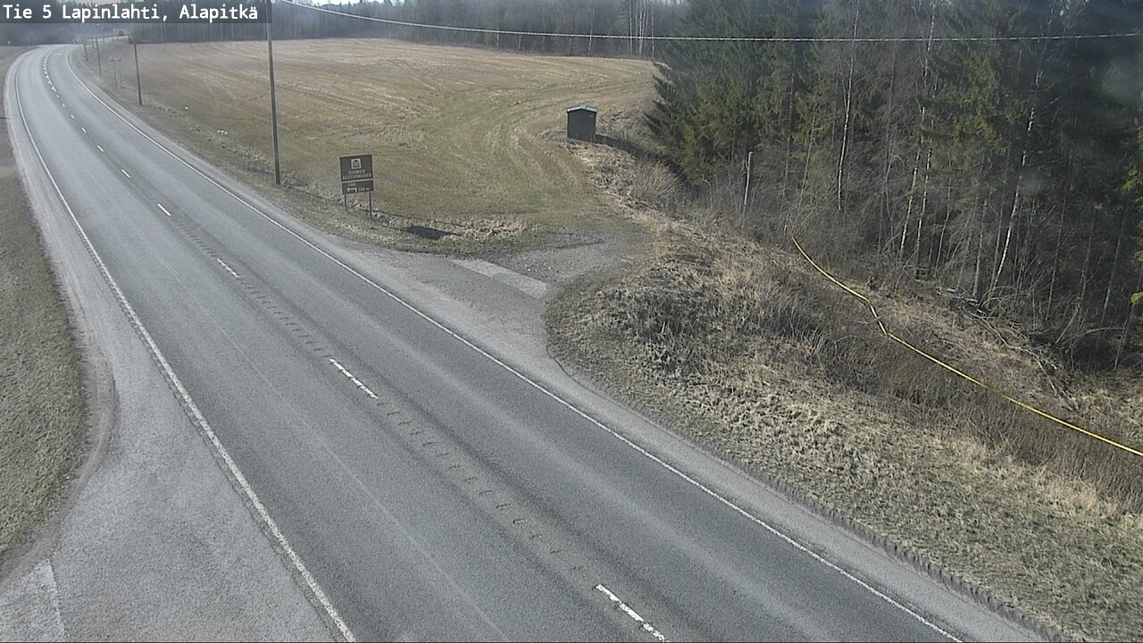 Weather Camera Image Väg 5 Lapinlax, Alapitkä, Lapinlahti, Pohjois-Savo