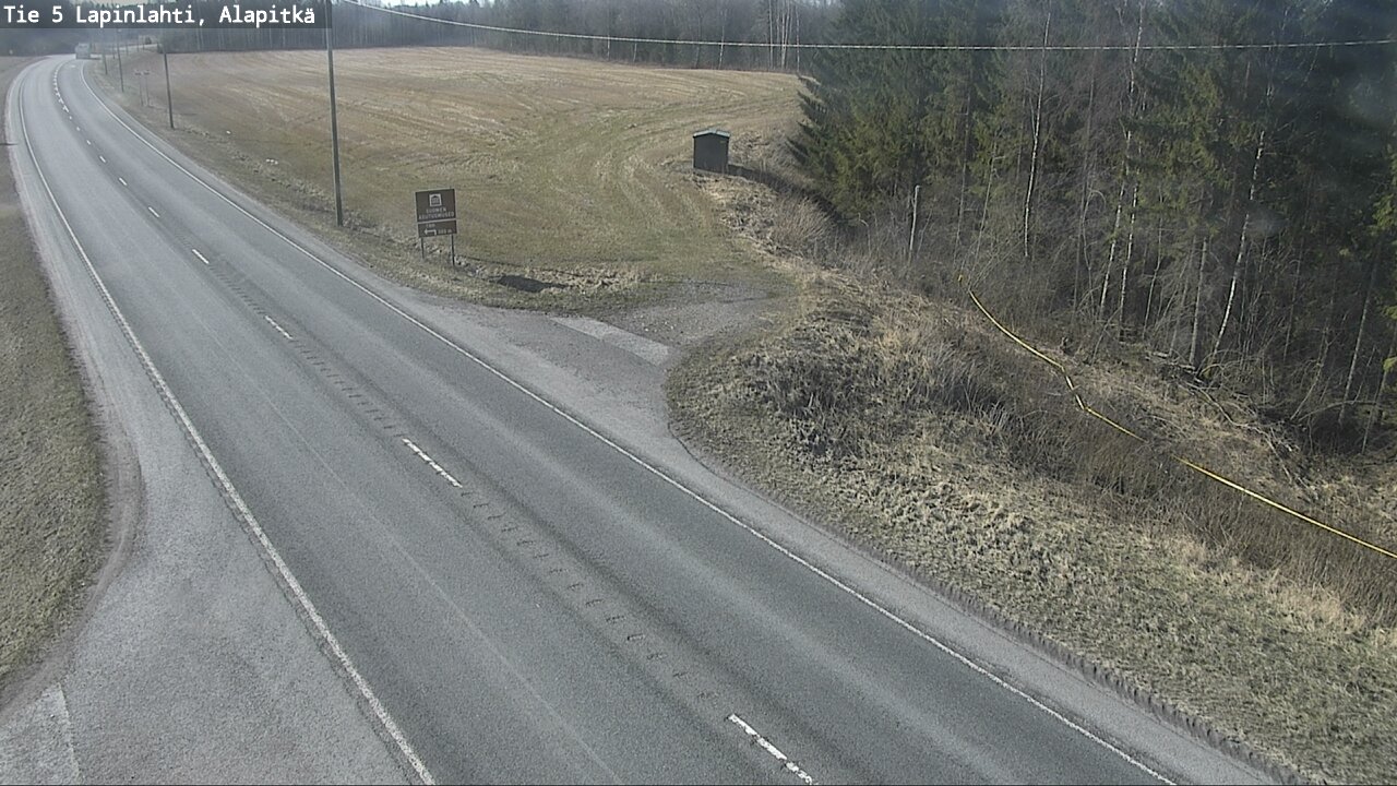 Weather Camera Image Väg 5 Lapinlax, Alapitkä, Lapinlahti, Pohjois-Savo