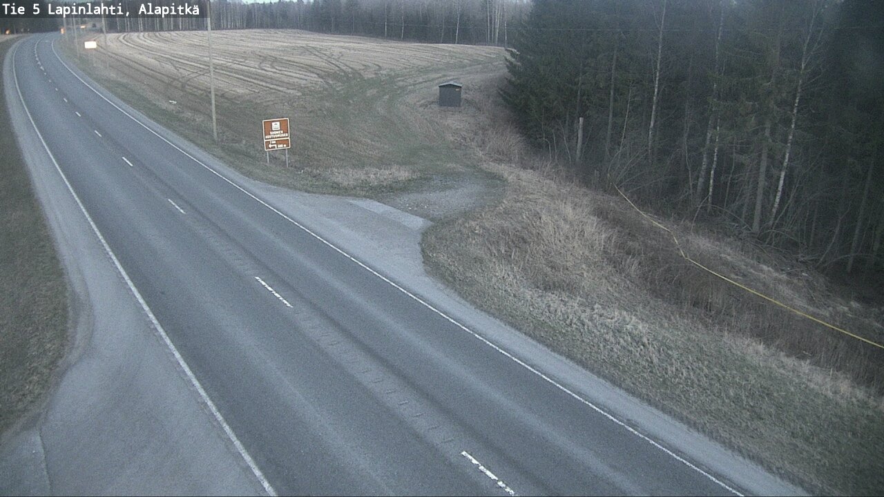 Weather Camera Image Väg 5 Lapinlax, Alapitkä, Lapinlahti, Pohjois-Savo