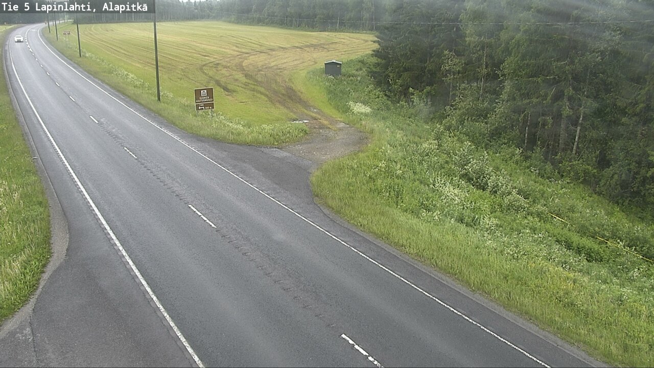 Weather Camera Image Väg 5 Lapinlax, Alapitkä, Lapinlahti, Pohjois-Savo