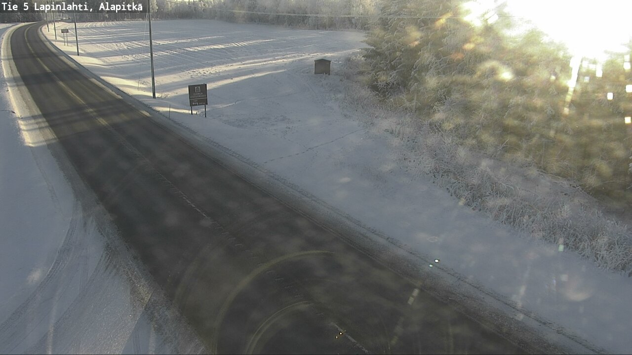 Weather Camera Image Road 5 Lapinlahti, Alapitkä, Lapinlahti, Pohjois-Savo