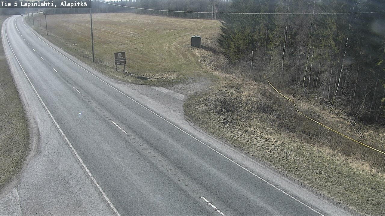 Weather Camera Image Road 5 Lapinlahti, Alapitkä, Lapinlahti, Pohjois-Savo