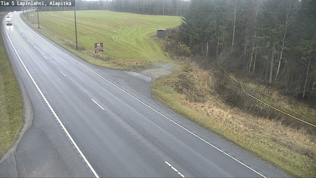 Weather Camera Image Väg 5 Lapinlax, Alapitkä, Lapinlahti, Pohjois-Savo