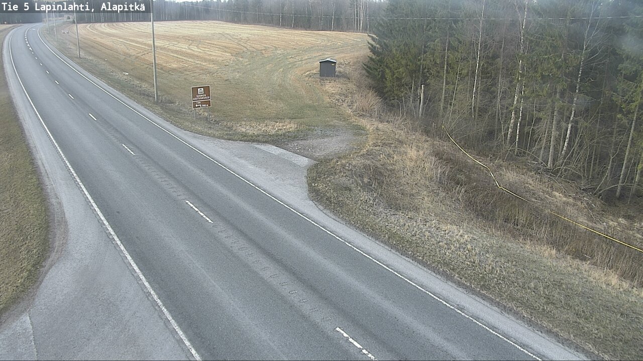 Weather Camera Image Väg 5 Lapinlax, Alapitkä, Lapinlahti, Pohjois-Savo