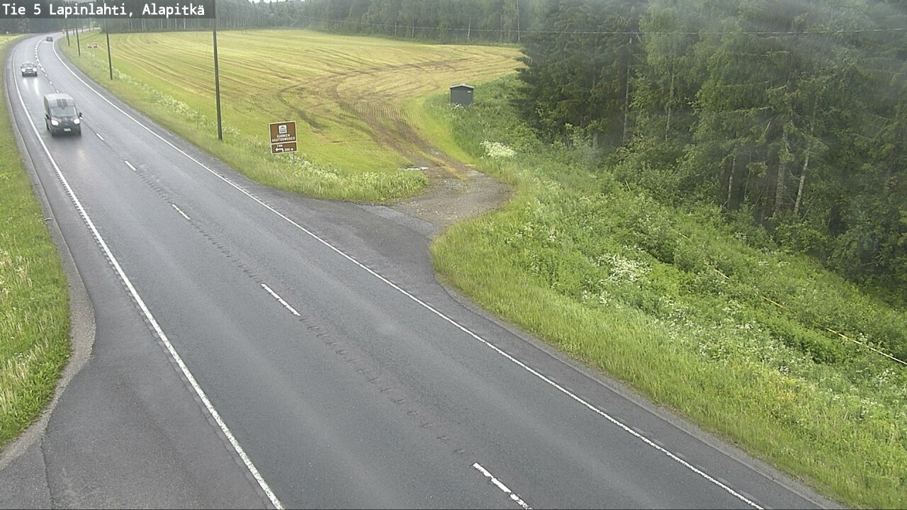 Weather Camera Image Väg 5 Lapinlax, Alapitkä, Lapinlahti, Pohjois-Savo