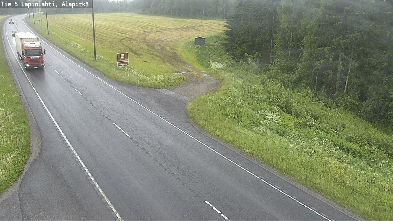 Weather Camera Image Väg 5 Lapinlax, Alapitkä, Lapinlahti, Pohjois-Savo