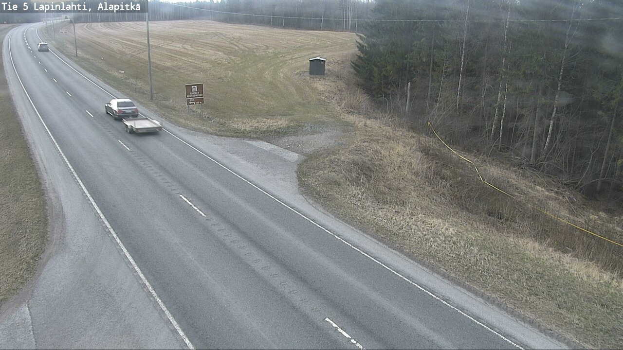 Weather Camera Image Road 5 Lapinlahti, Alapitkä, Lapinlahti, Pohjois-Savo