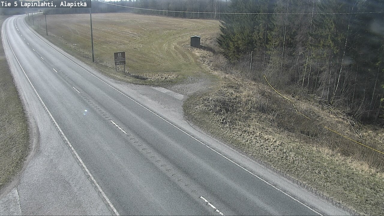 Weather Camera Image Road 5 Lapinlahti, Alapitkä, Lapinlahti, Pohjois-Savo