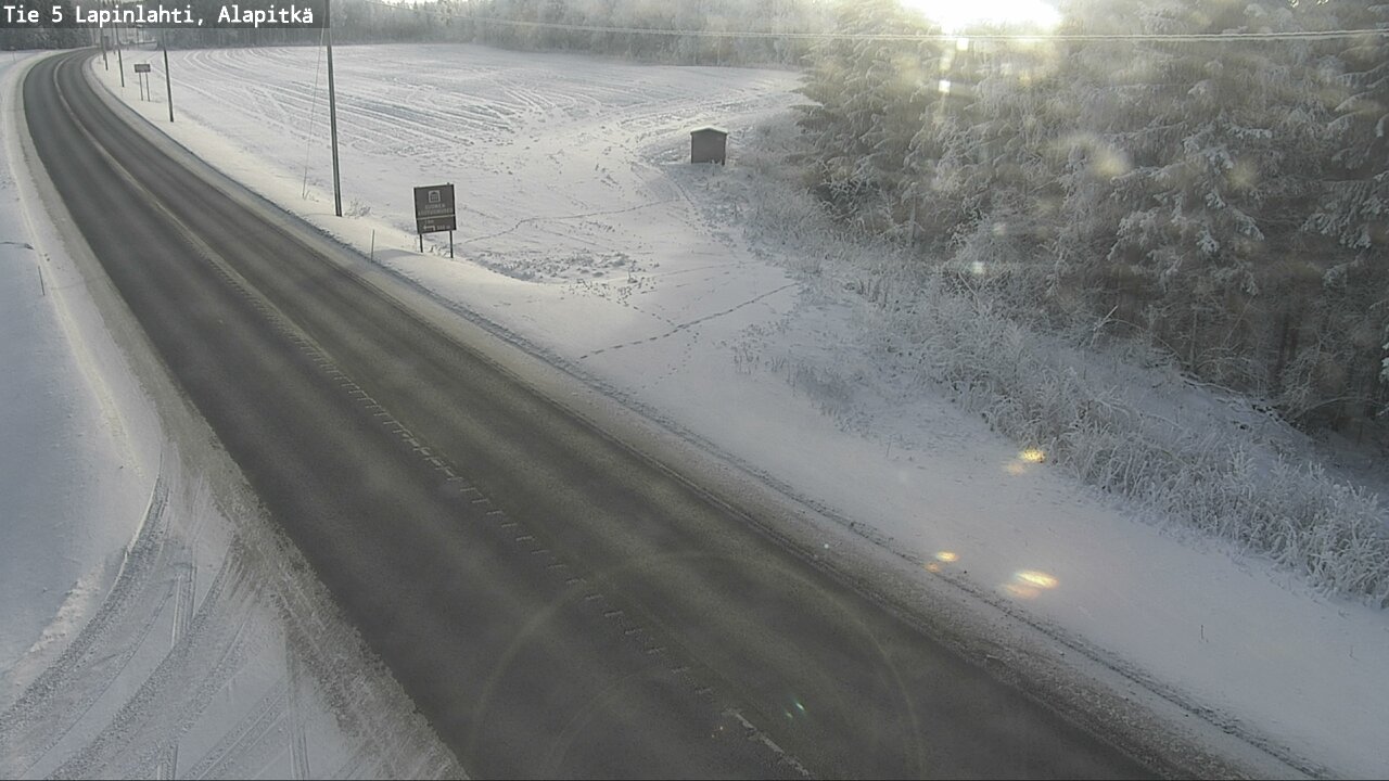 Weather Camera Image Road 5 Lapinlahti, Alapitkä, Lapinlahti, Pohjois-Savo