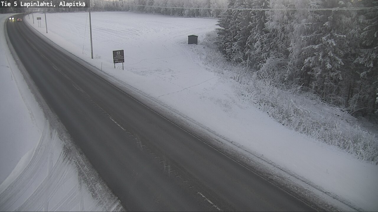 Weather Camera Image Road 5 Lapinlahti, Alapitkä, Lapinlahti, Pohjois-Savo