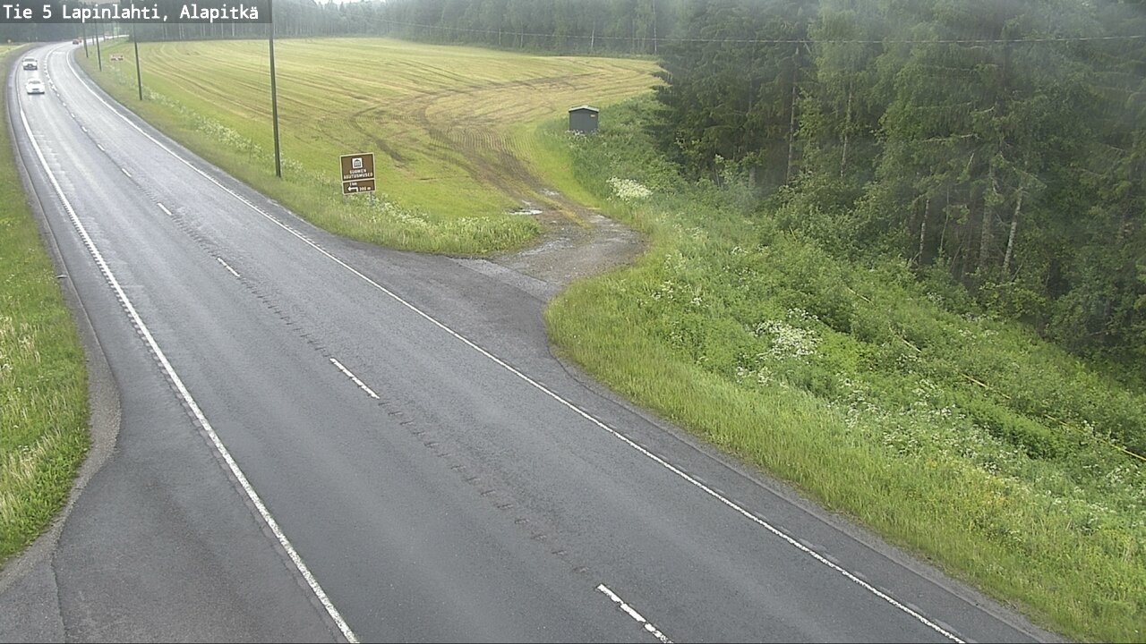 Weather Camera Image Väg 5 Lapinlax, Alapitkä, Lapinlahti, Pohjois-Savo
