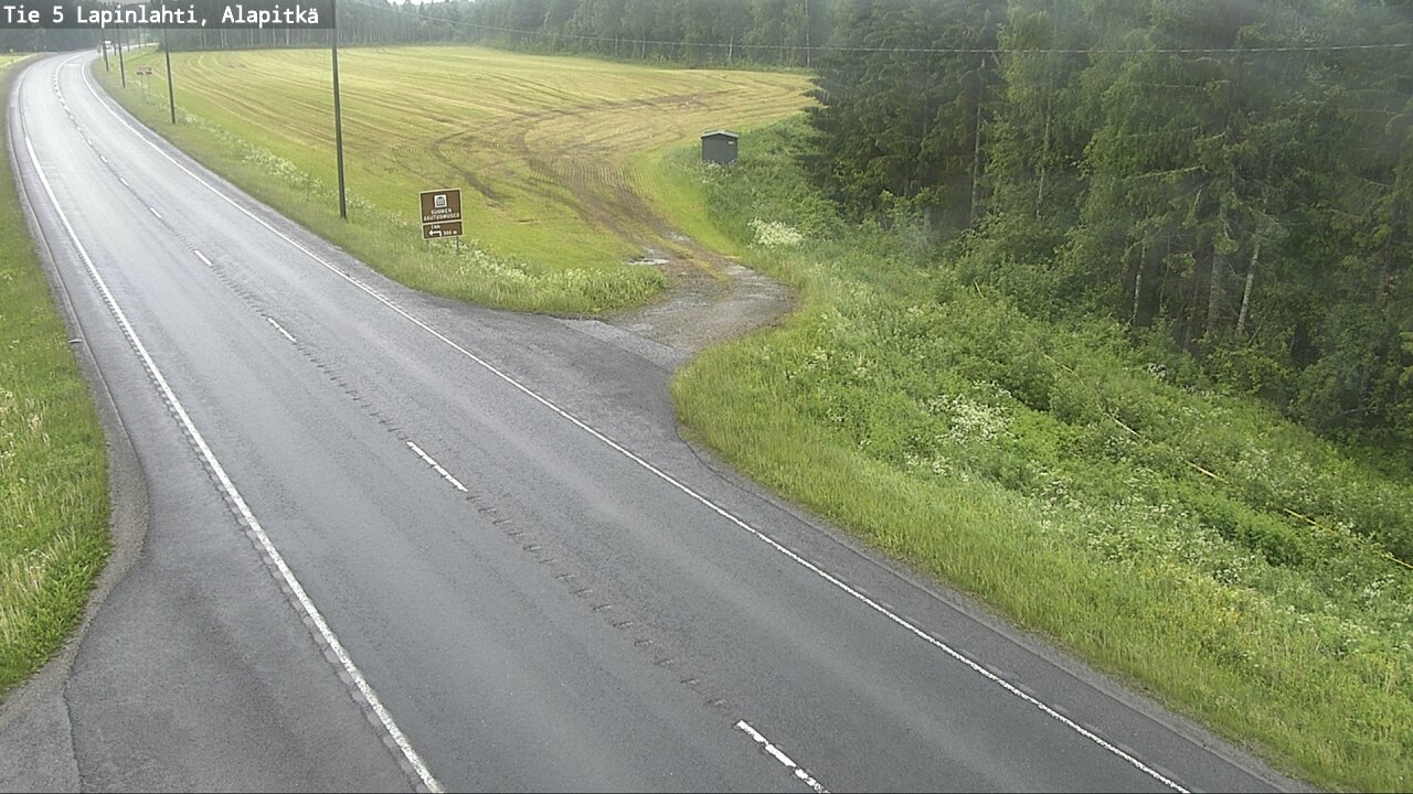 Weather Camera Image Väg 5 Lapinlax, Alapitkä, Lapinlahti, Pohjois-Savo