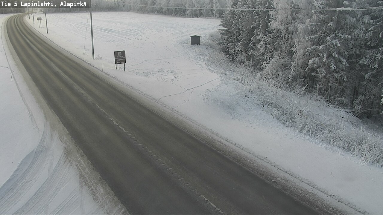 Weather Camera Image Road 5 Lapinlahti, Alapitkä, Lapinlahti, Pohjois-Savo