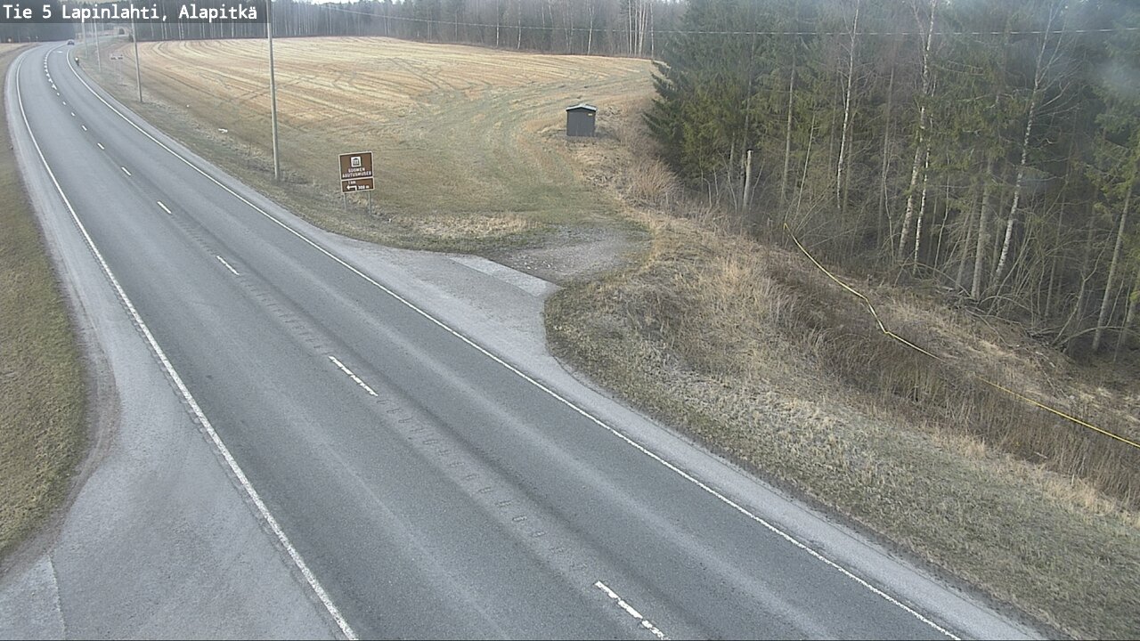 Weather Camera Image Road 5 Lapinlahti, Alapitkä, Lapinlahti, Pohjois-Savo