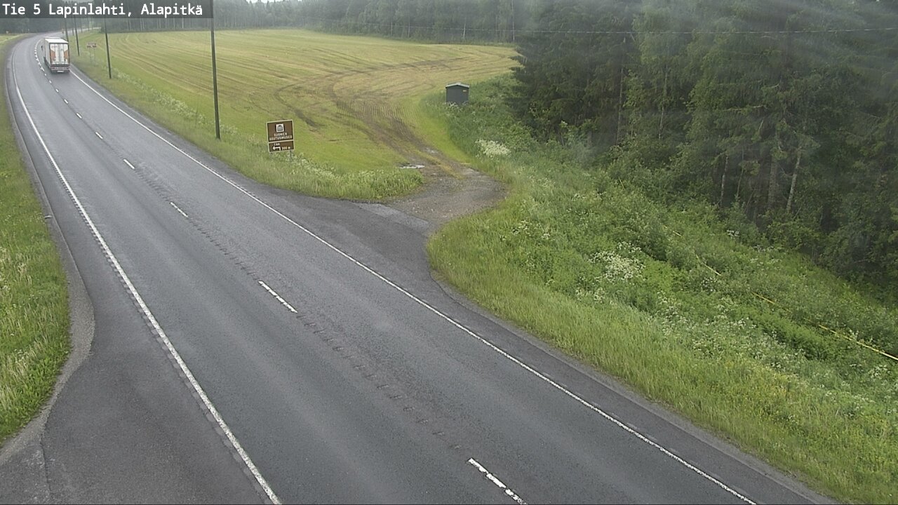 Weather Camera Image Väg 5 Lapinlax, Alapitkä, Lapinlahti, Pohjois-Savo