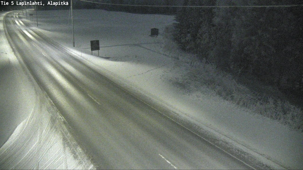 Weather Camera Image Road 5 Lapinlahti, Alapitkä, Lapinlahti, Pohjois-Savo