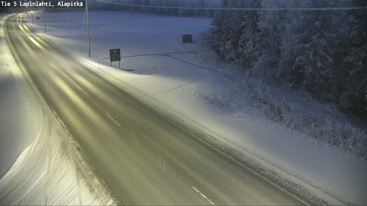 Weather Camera Image Road 5 Lapinlahti, Alapitkä, Lapinlahti, Pohjois-Savo